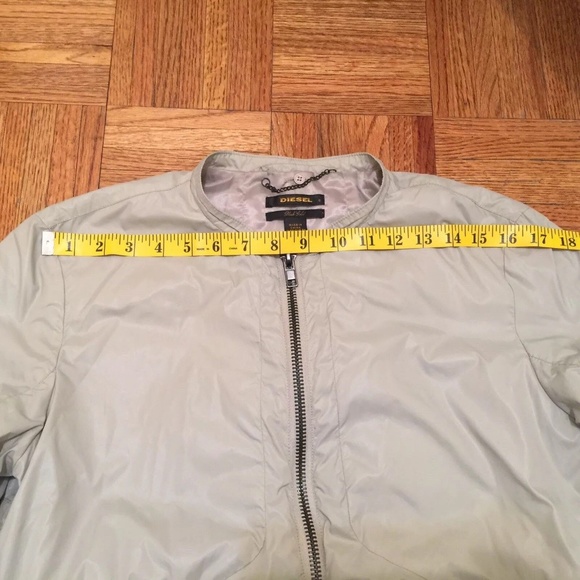 DIESEL BLACK GOLD MENS NYLON GRAY JACKET SZ S - Picture 3 of 8